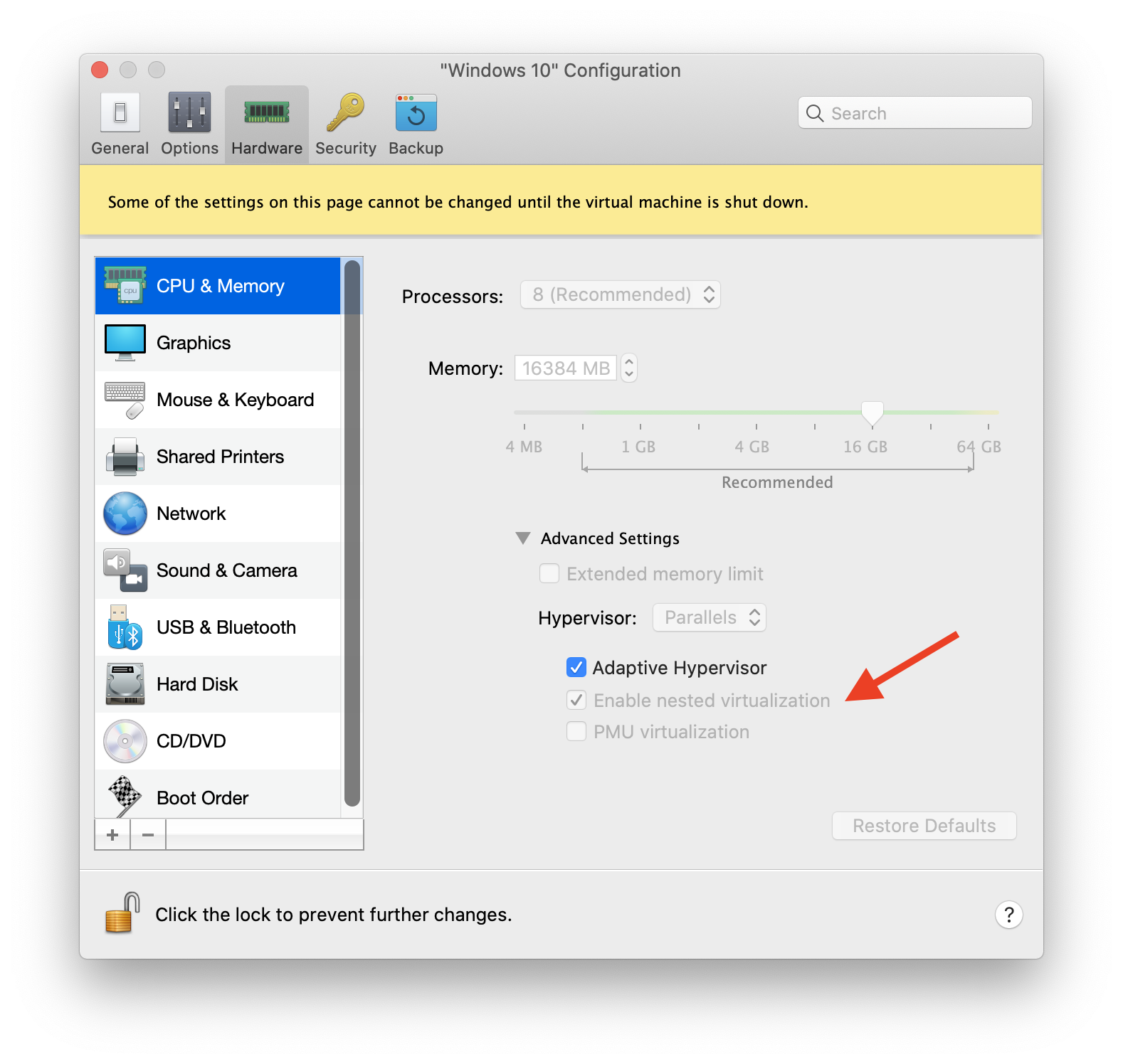 parallels for mac share os x files